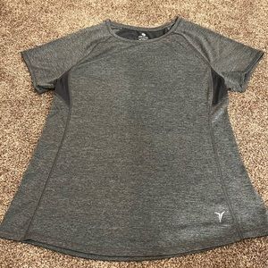 Gray Old Navy Semi-Fitted Active T-shirt